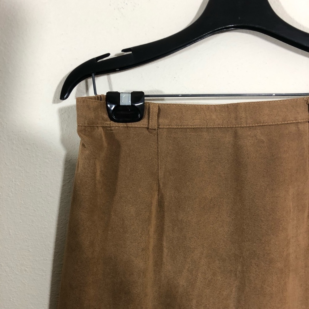 CLICK - SIZE 12 - TAN - VINTAGE PENCIL SKIRT (PANTS ONLY) - EXCELLENT COND-B9 - Picture 4 of 11